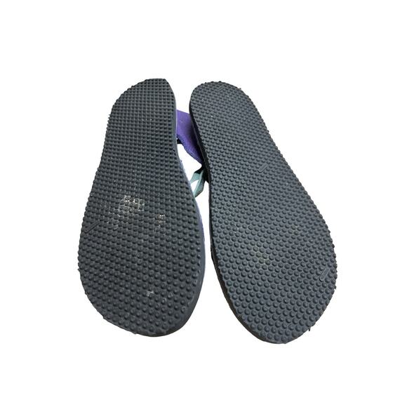 Handmade Purple Teal Leather Sandals Mens 9 Gladiator Fisherman Jesus Resortware main image 4